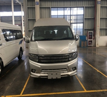 Changan Hiace 5.4m Benzine 15 de Seater Gebruikte Motor van de Passagiersbus 3TZ