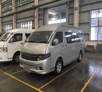 Changan Hiace 5.4m Benzine 15 de Seater Gebruikte Motor van de Passagiersbus 3TZ