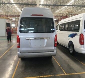 Changan Hiace 5.4m Benzine 15 de Seater Gebruikte Motor van de Passagiersbus 3TZ